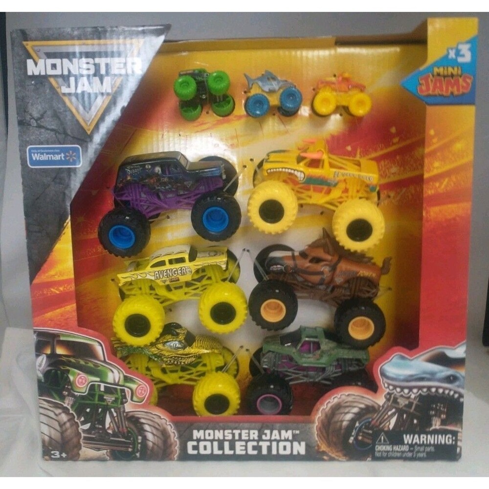 Spin Master Monster Jam Limited Edition 9-Pack Die-Cast Monster Trucks, 6 1:64